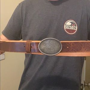Genuine leather belt